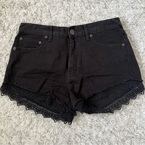 Free People | Black Jean shorts